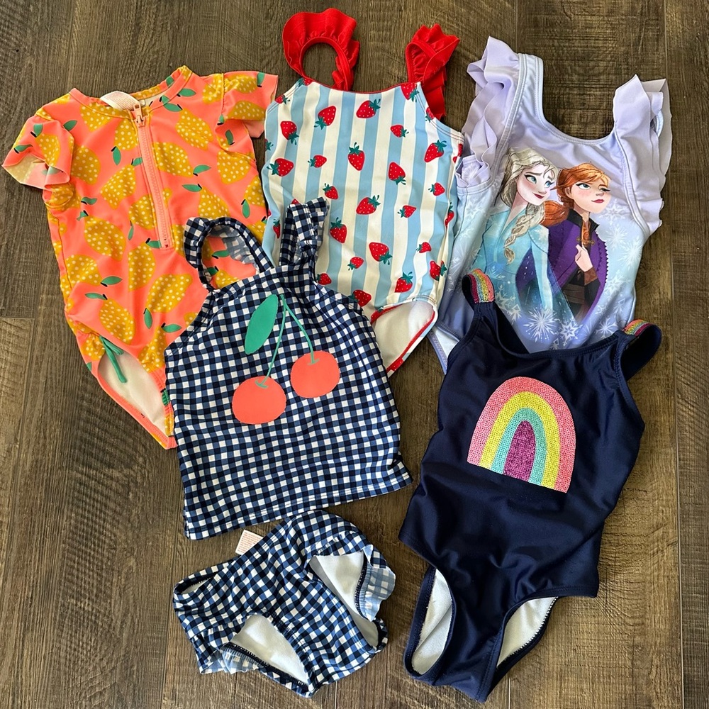 Lot of 5 swimsuits